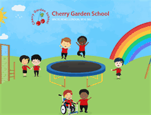 Tablet Screenshot of cherrygardenschool.co.uk